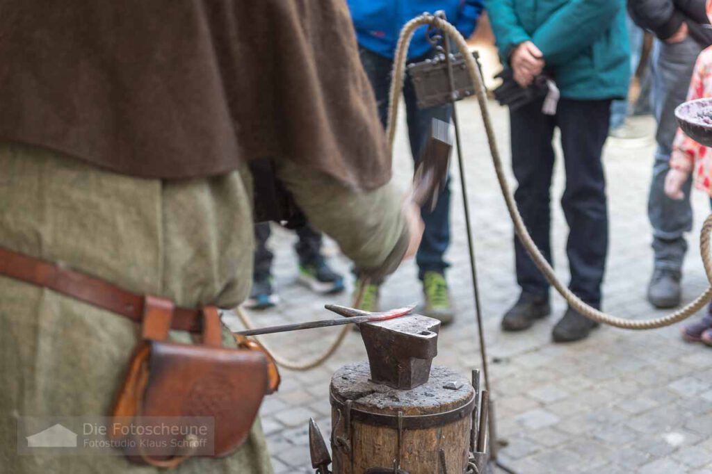 Schmid auf dem Mittelaltermarkt